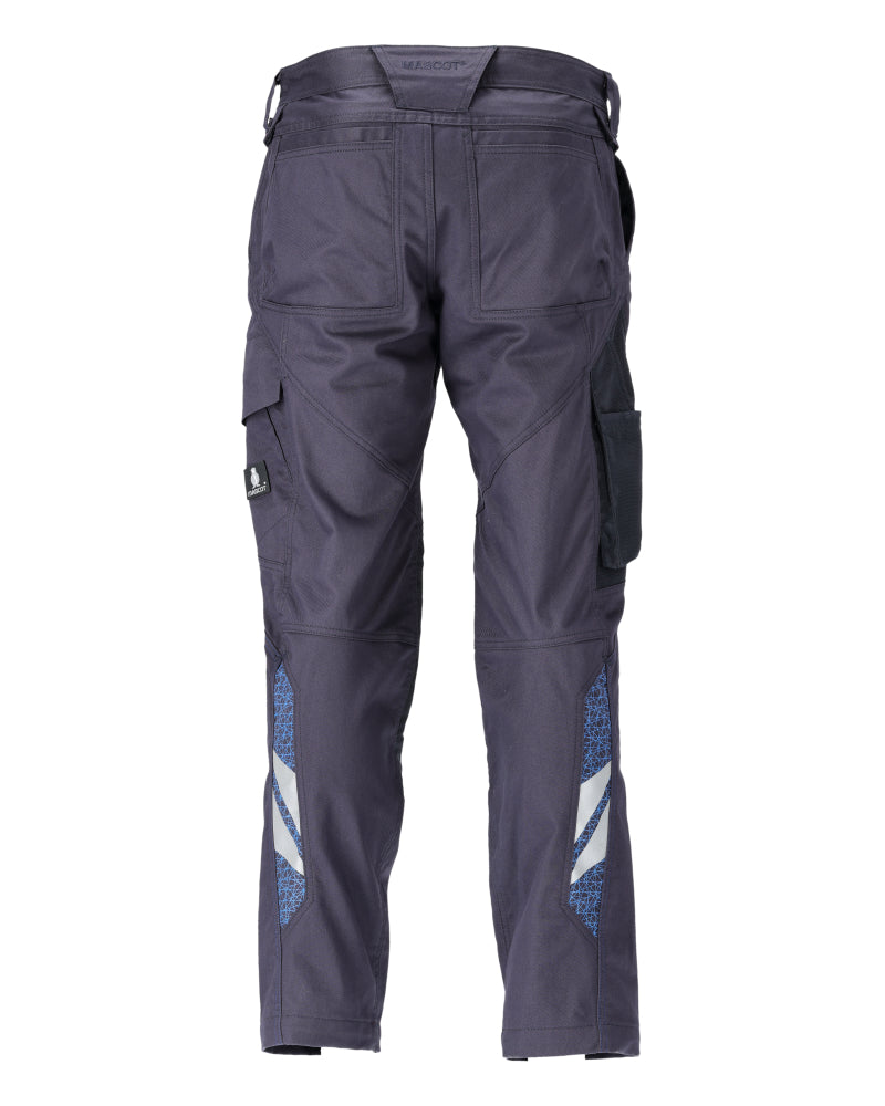 MASCOT® Accelerate Biokatoen werkbroek met kniezakken – Donkermarine