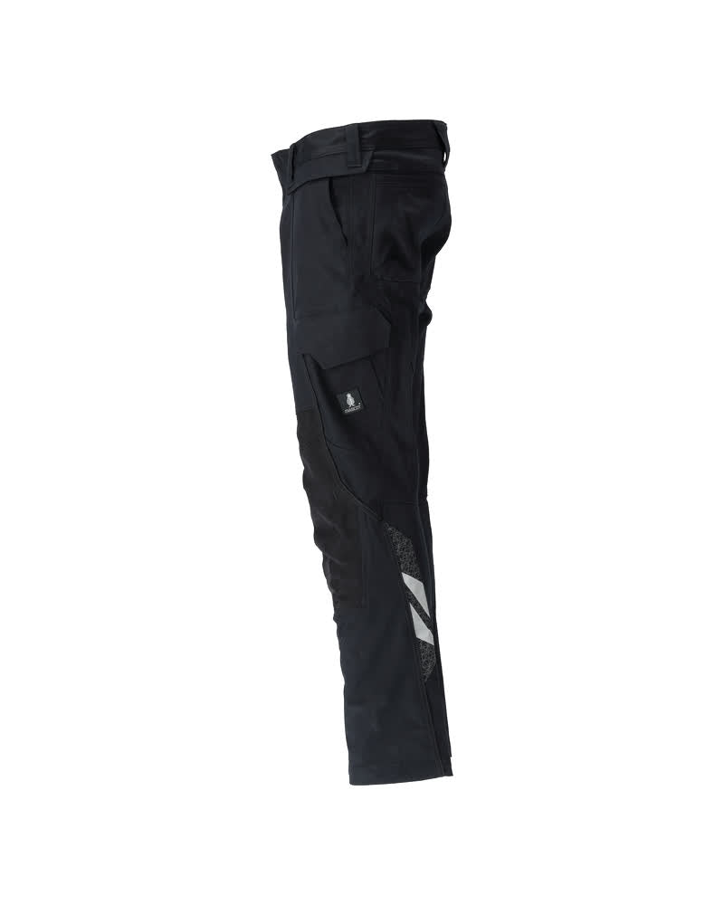 MASCOT® Accelerate Biokatoen werkbroek met kniezakken – Zwart