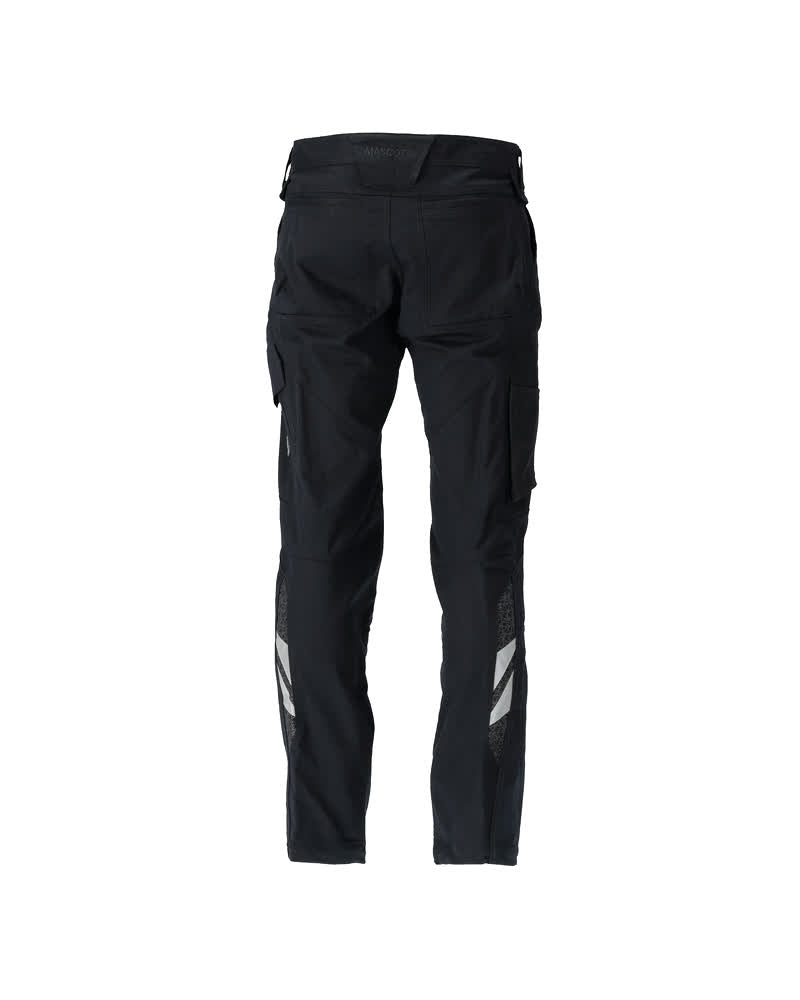 MASCOT® Accelerate Biokatoen werkbroek met kniezakken – Zwart