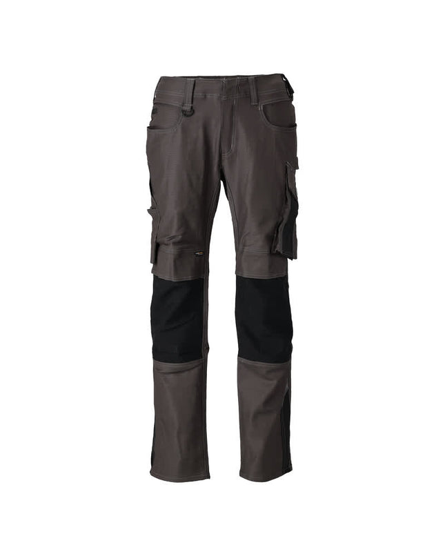 MASCOT® Unique Werkbroek met kniezakken tweekleurig – Donkerantraciet/Zwart