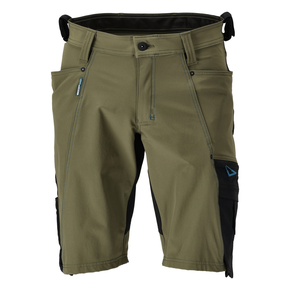 MASCOT® Advanced Werkshort met stretch – Mosgroen/Zwart