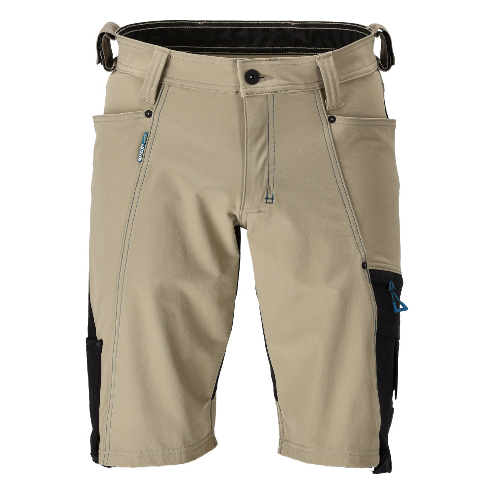 MASCOT® Advanced Werkshort met stretch – Lichtkhaki/Zwart