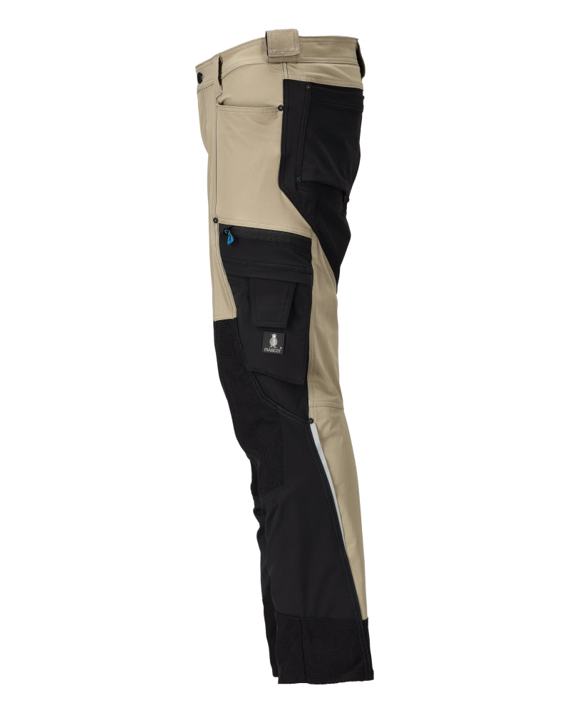 MASCOT® Advanced Werkbroek met gereedschapslussen – Lichtkhaki/Zwart