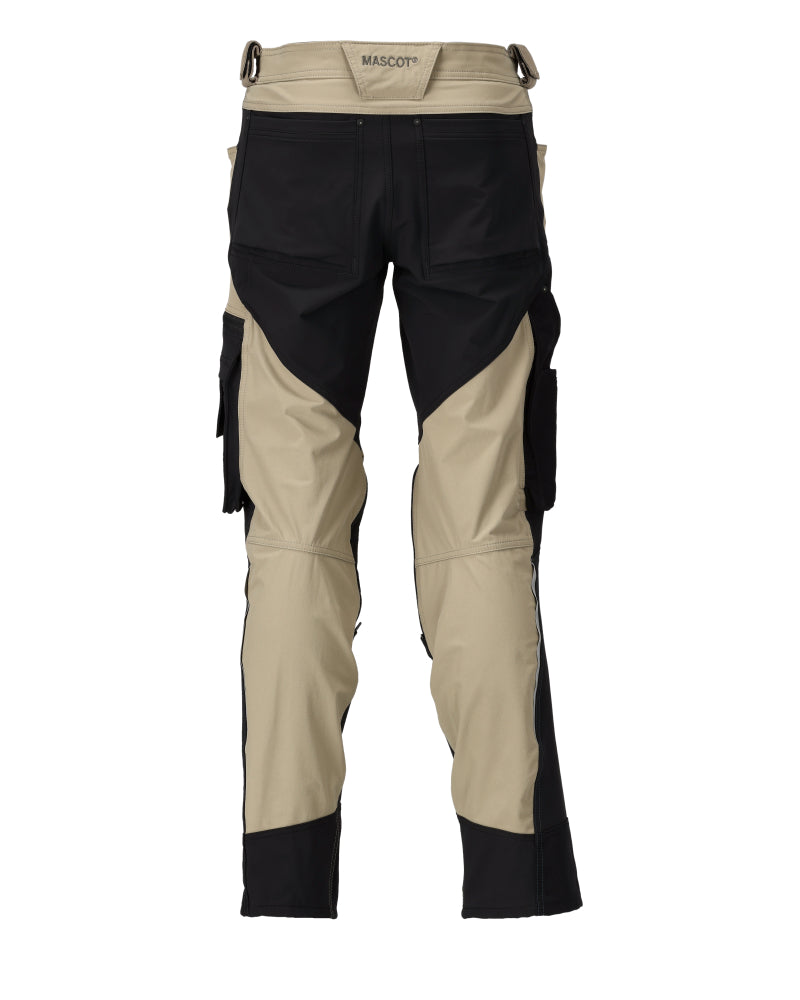 MASCOT® Advanced Werkbroek met gereedschapslussen – Lichtkhaki/Zwart