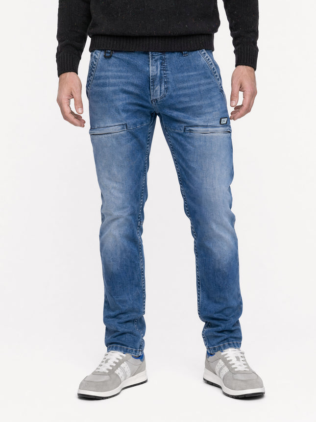 Cheetah Workwear W07 - Medium Blue Denim Used