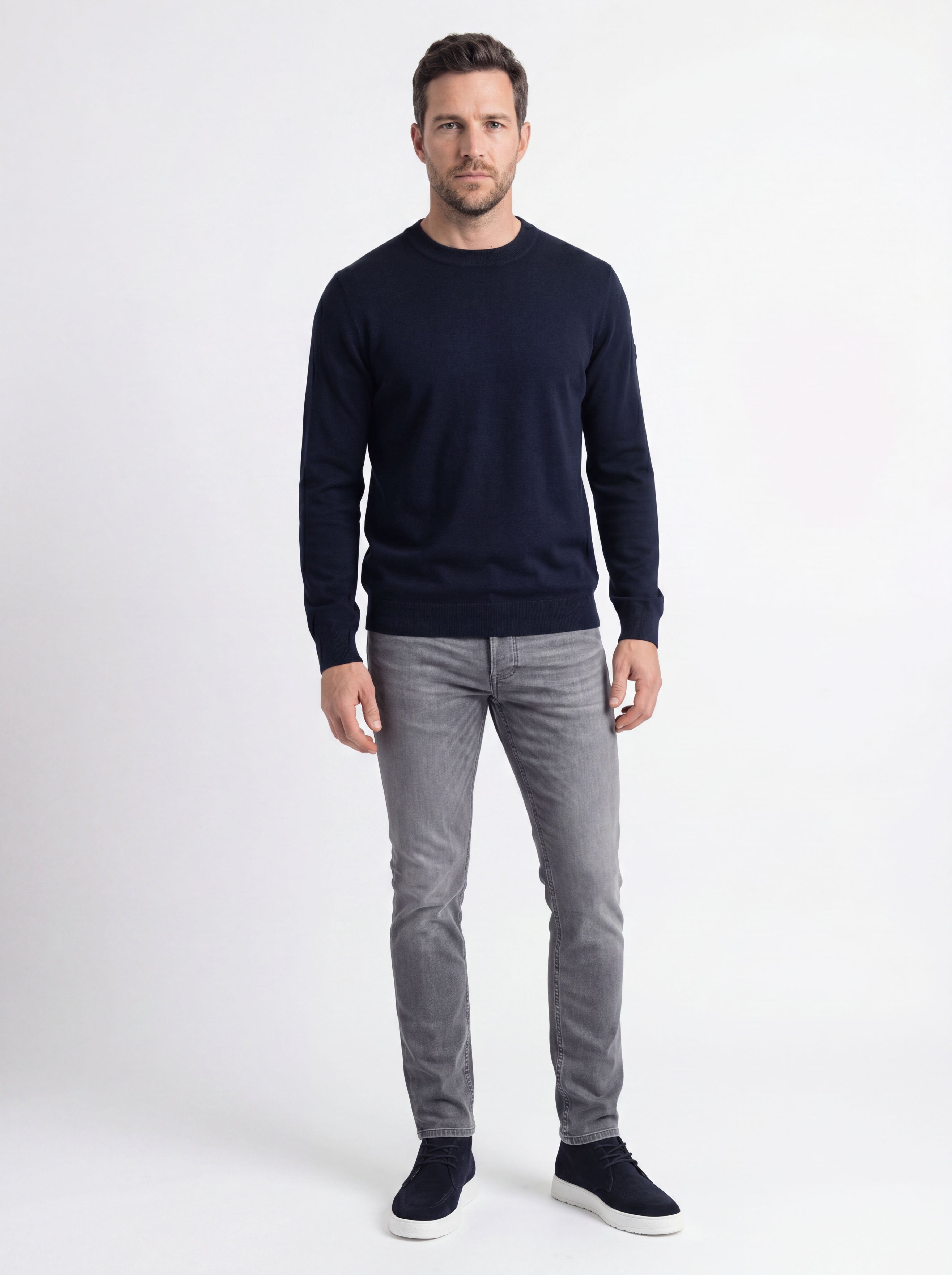 Palm Skinny SK77 - Medium Grey Denim Used