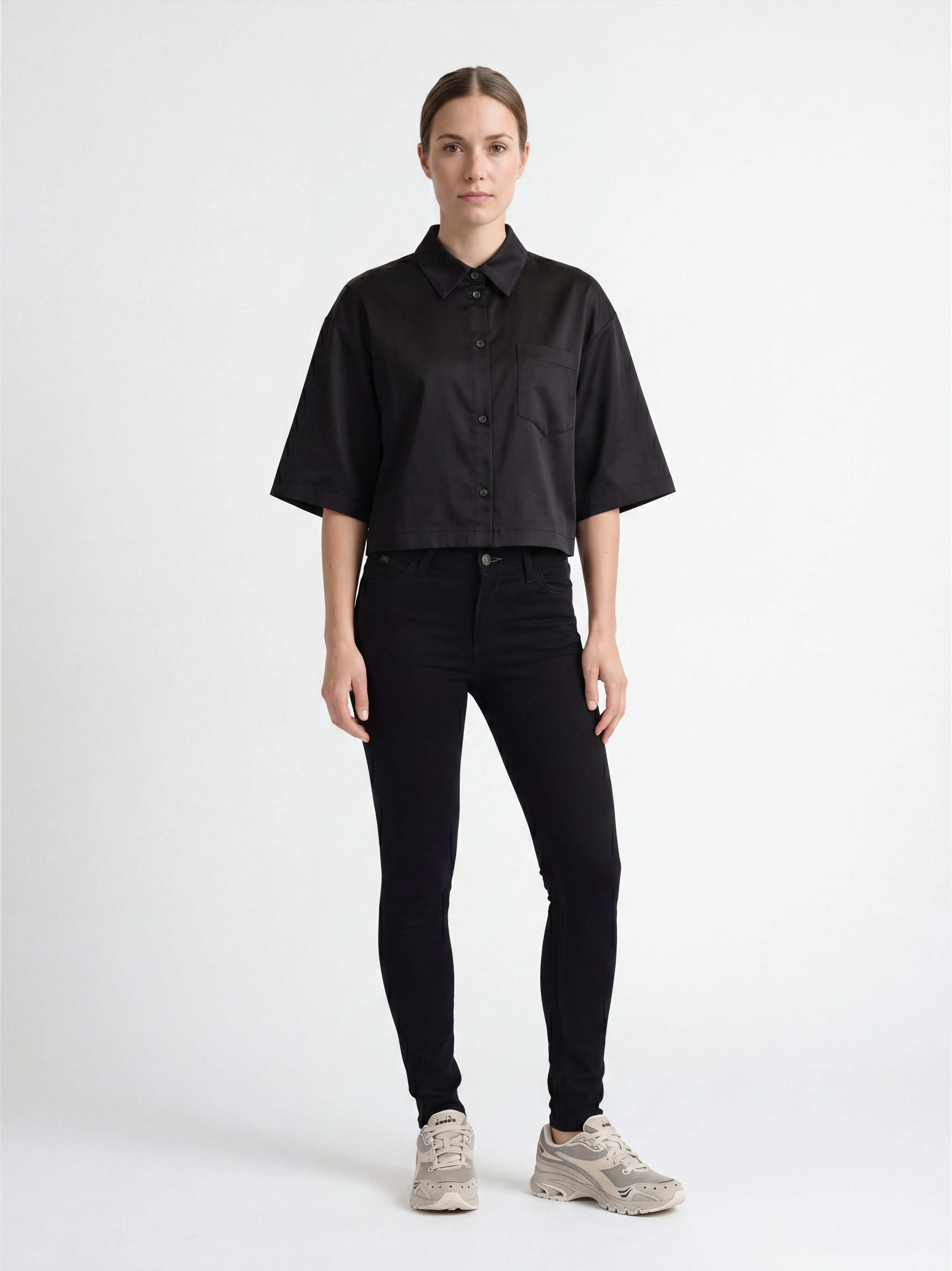 Iris Skinny SK83 - Black Denim Used