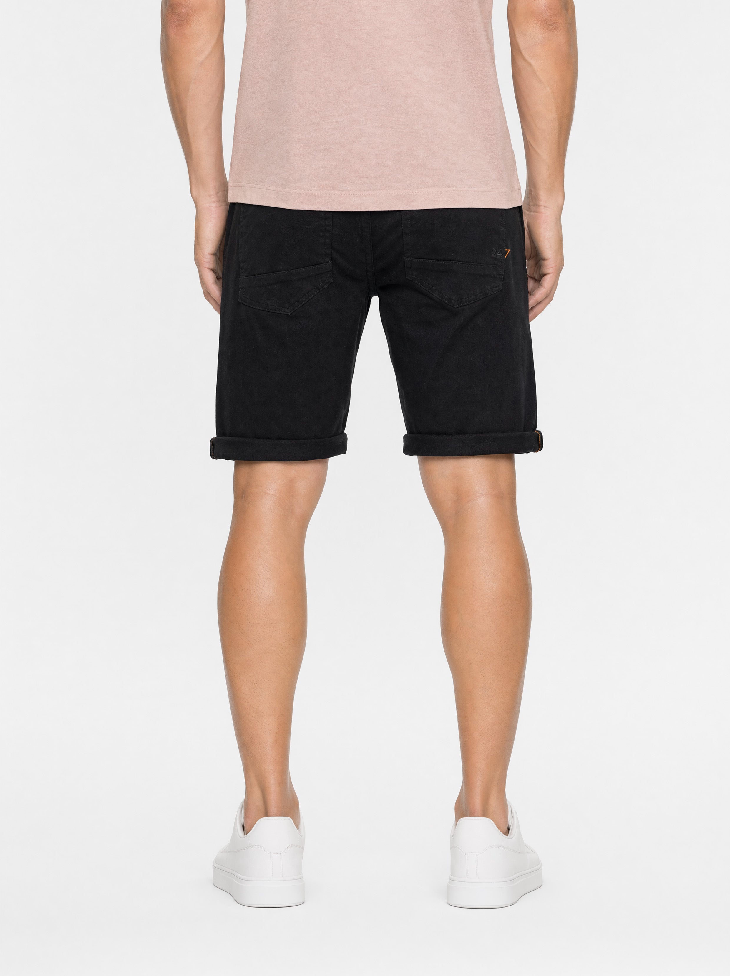 Palm Slim Short SH01 - Black Denim Used
