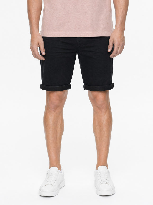 Palm Slim Short SH01 - Black Denim Used