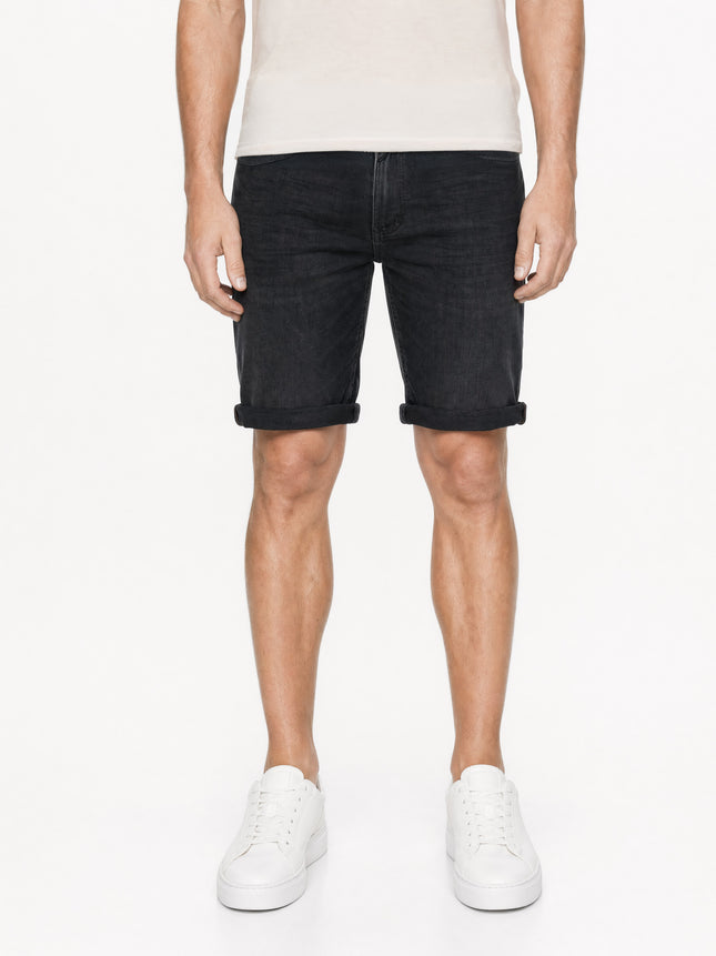 Palm Slim Short SH02 - Dark Grey Denim Used