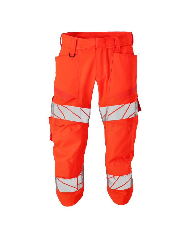 MASCOT® Accelerate Safe Driekwart Broek Met Kniezakken 25249-236 – Hi-Vis Rood
