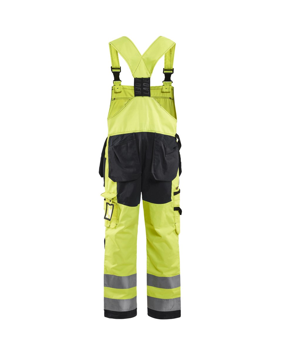Blåkläder 2603 High Vis Bretelbroek met gereedschapszakken - High Vis Geel/Zwart