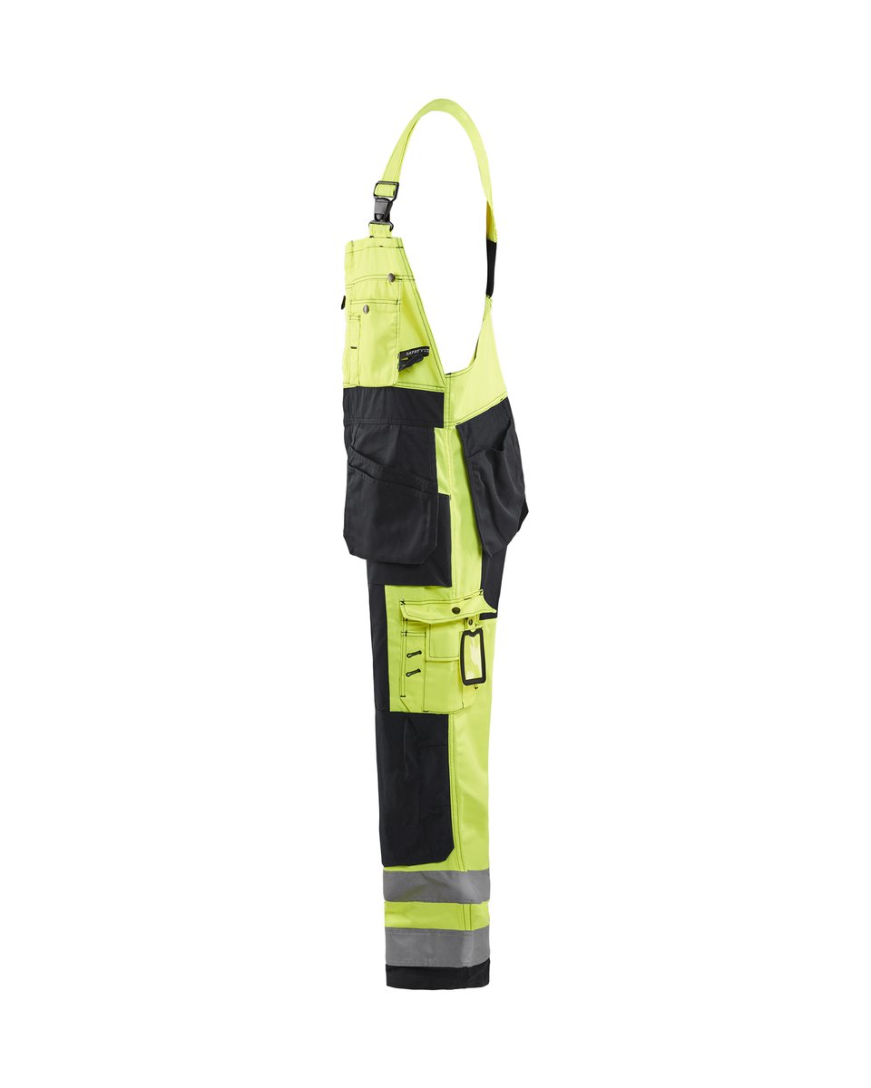 Blåkläder 2603 High Vis Bretelbroek met gereedschapszakken - High Vis Geel/Zwart