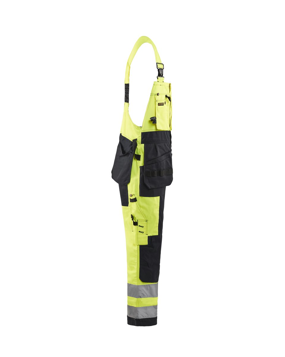 Blåkläder 2603 High Vis Bretelbroek met gereedschapszakken - High Vis Geel/Zwart