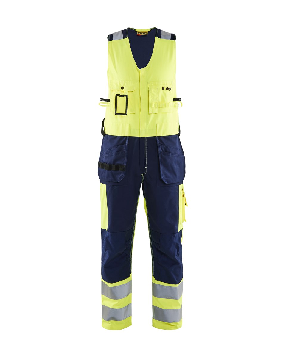 Blåkläder 2653 Amerikaanse overall High Vis - High Vis Geel/Marineblauw