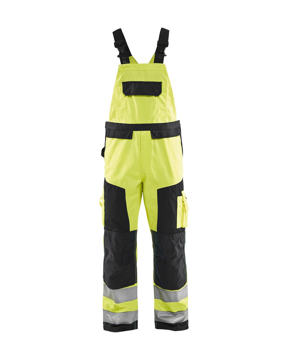 Blåkläder 2660 High Vis Bretelbroek - High Vis Geel/Zwart