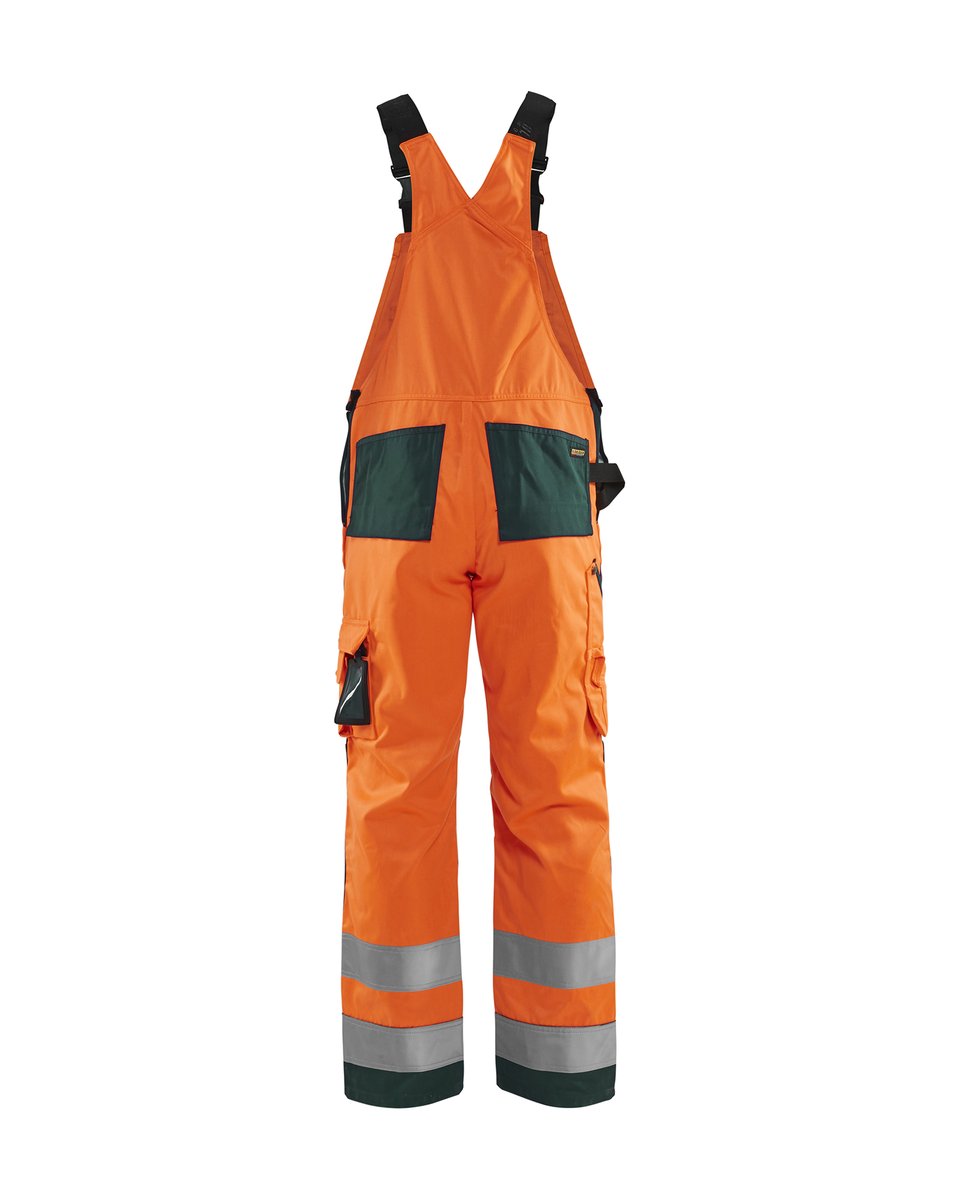 Blåkläder 2660 High Vis Bretelbroek - High Vis Oranje/Groen
