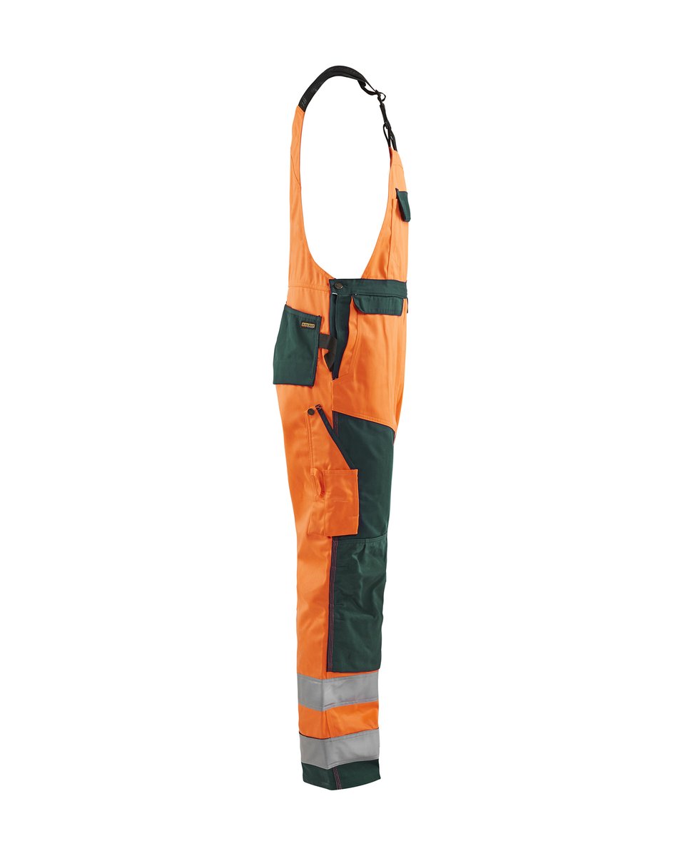 Blåkläder 2660 High Vis Bretelbroek - High Vis Oranje/Groen