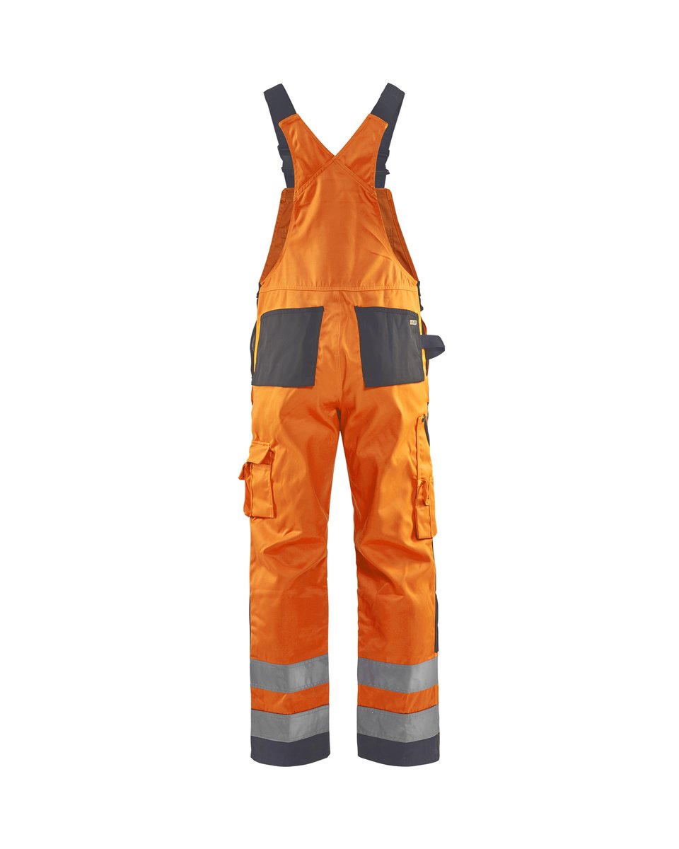 Blåkläder 2660 High Vis Bretelbroek - High Vis Oranje/Medium grijs