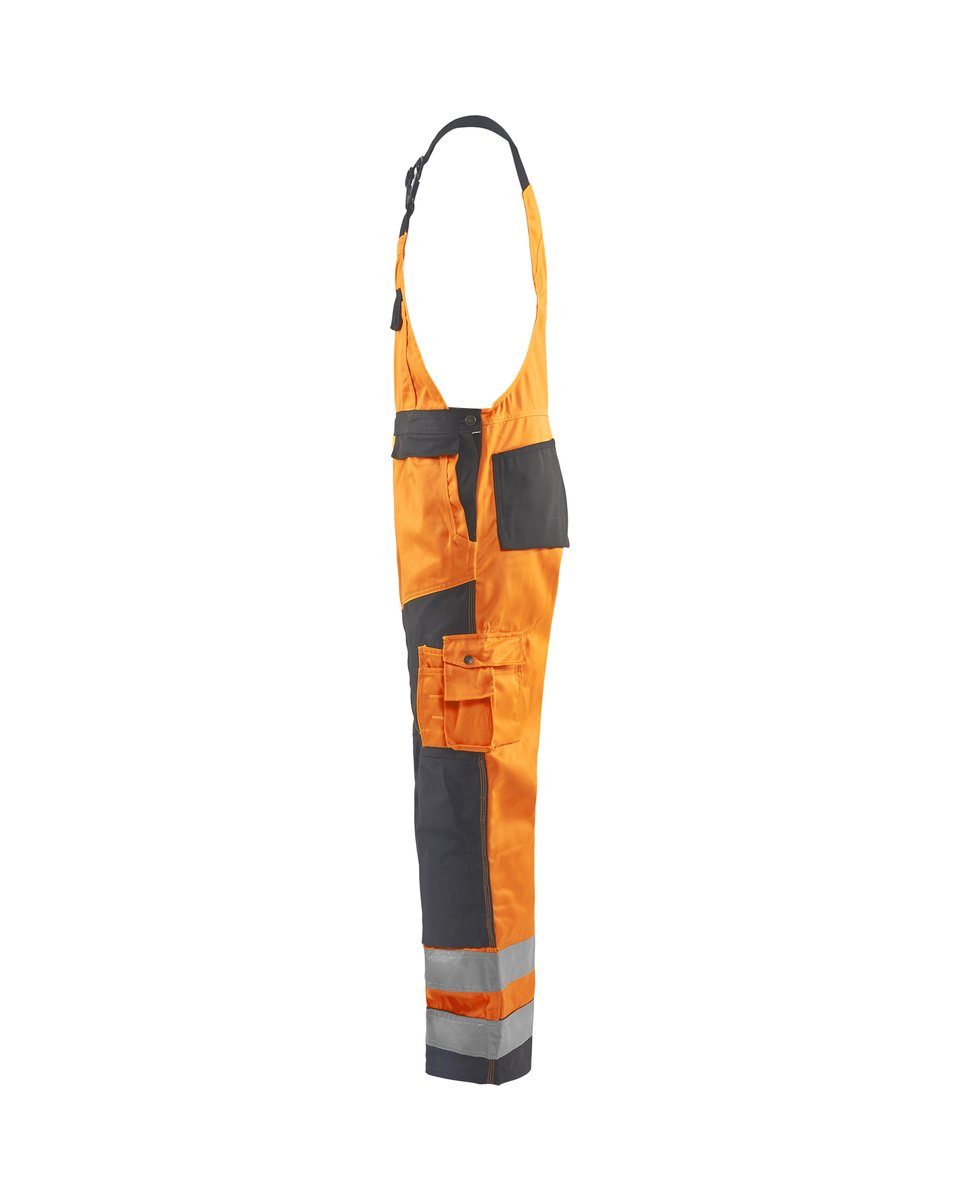 Blåkläder 2660 High Vis Bretelbroek - High Vis Oranje/Medium grijs