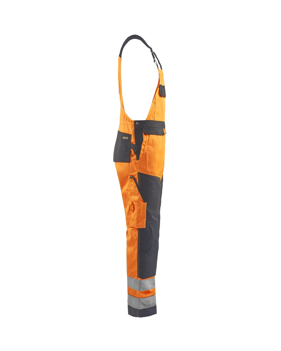 Blåkläder 2660 High Vis Bretelbroek - High Vis Oranje/Medium grijs