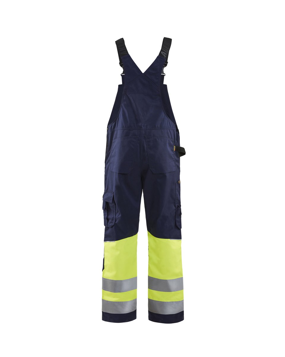 Blåkläder 2662 High Vis bretelbroek - Marine/High Vis Geel