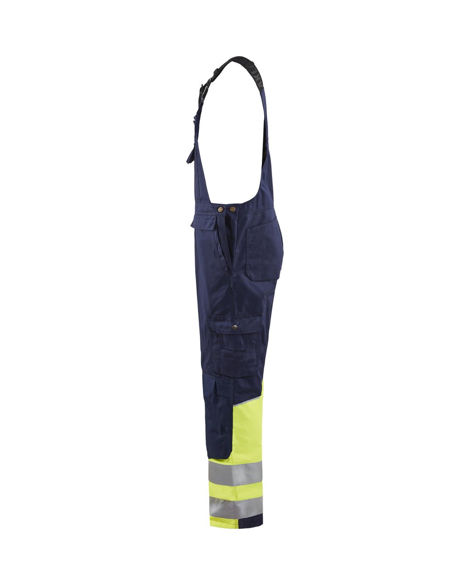 Blåkläder 2662 High Vis bretelbroek - Marine/High Vis Geel