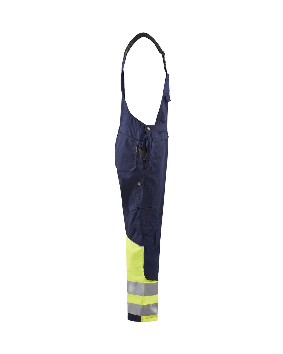 Blåkläder 2662 High Vis bretelbroek - Marine/High Vis Geel