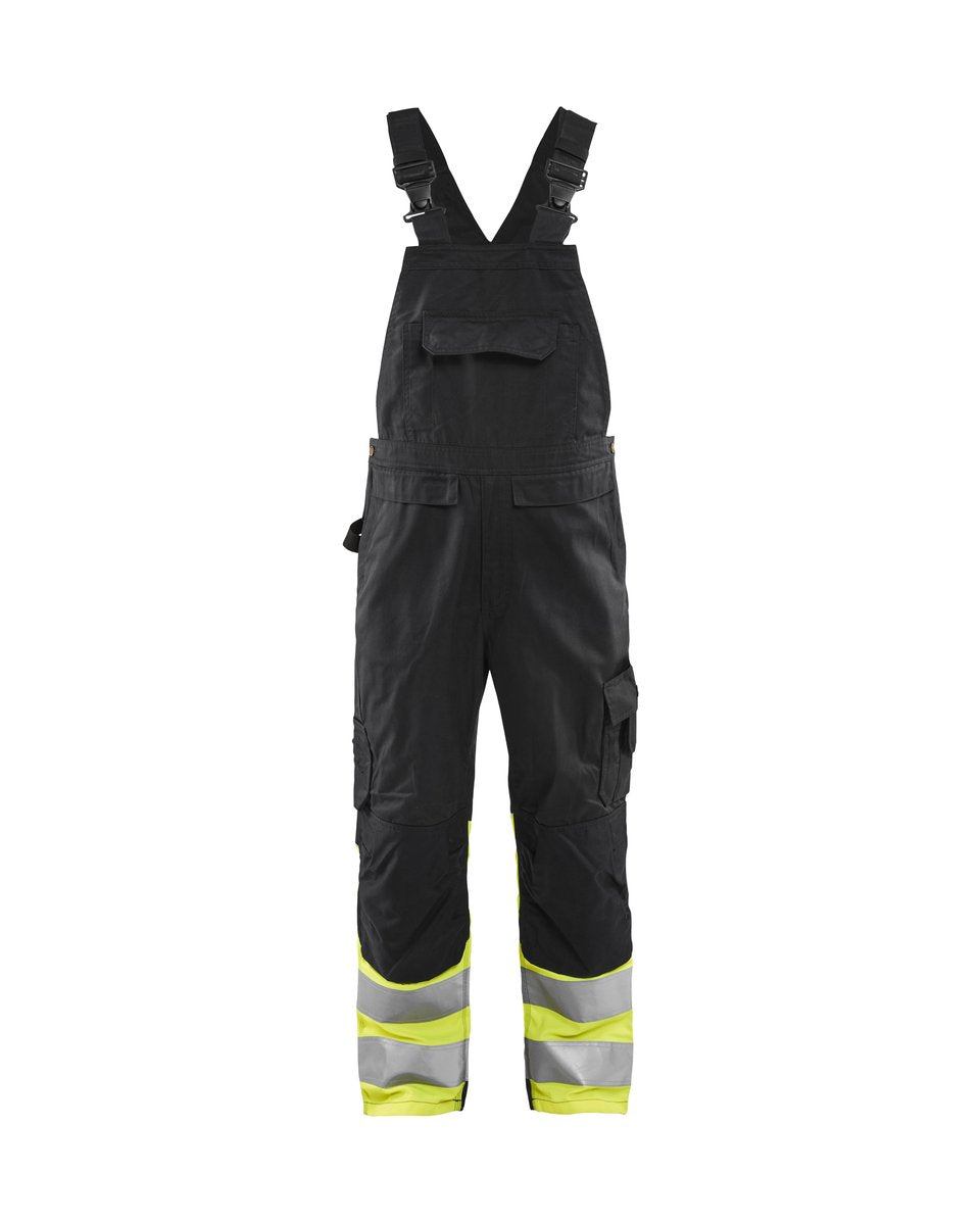Blåkläder 2662 High Vis bretelbroek - Zwart/High Vis Geel