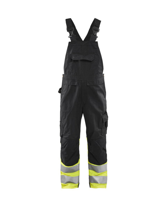 Blåkläder 2662 High Vis bretelbroek - Zwart/High Vis Geel