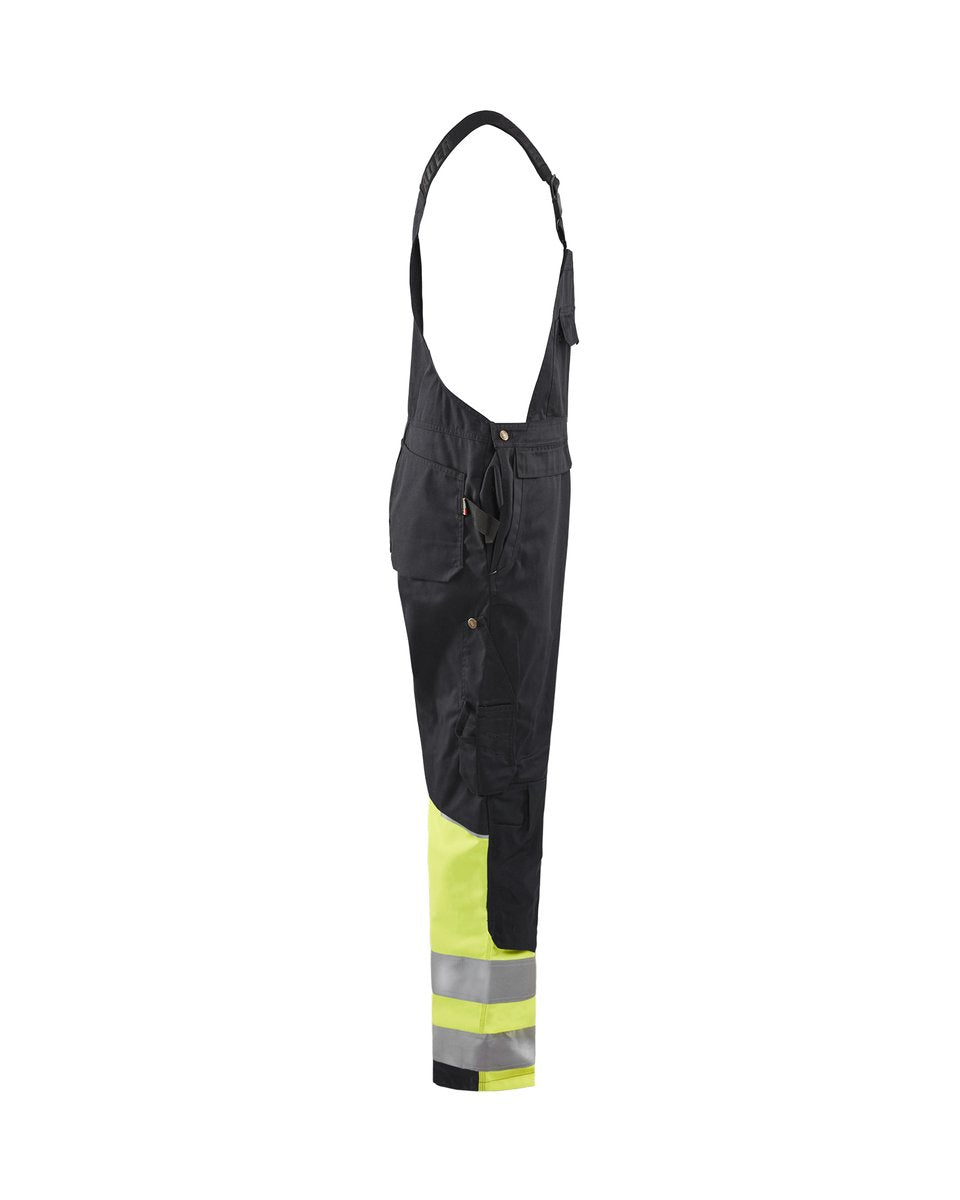 Blåkläder 2662 High Vis bretelbroek - Zwart/High Vis Geel