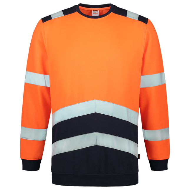 Sweater High Vis Bicolor - FluororangeInk XXL