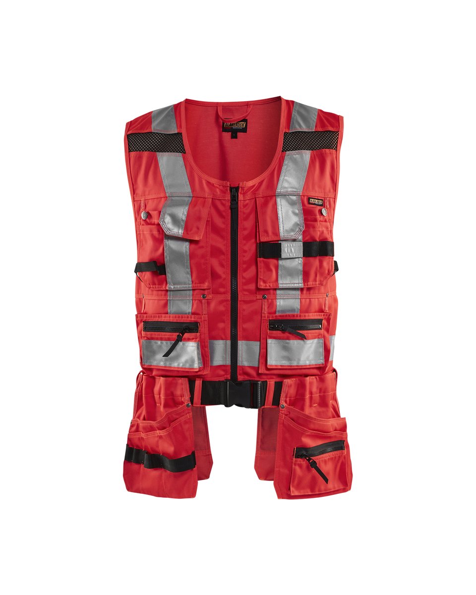 Blåkläder 3032 Werkvest High Vis - High Vis Rood