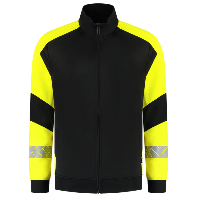 Sweatvest Reflective Redefined - BlackFluoryellow XXL