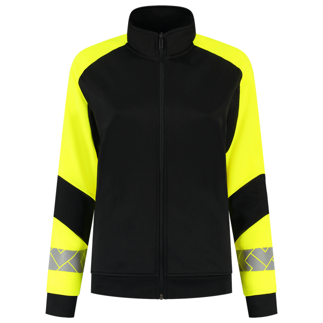 Sweatvest Reflective Redefined Dames - BlackFluoryellow XXL