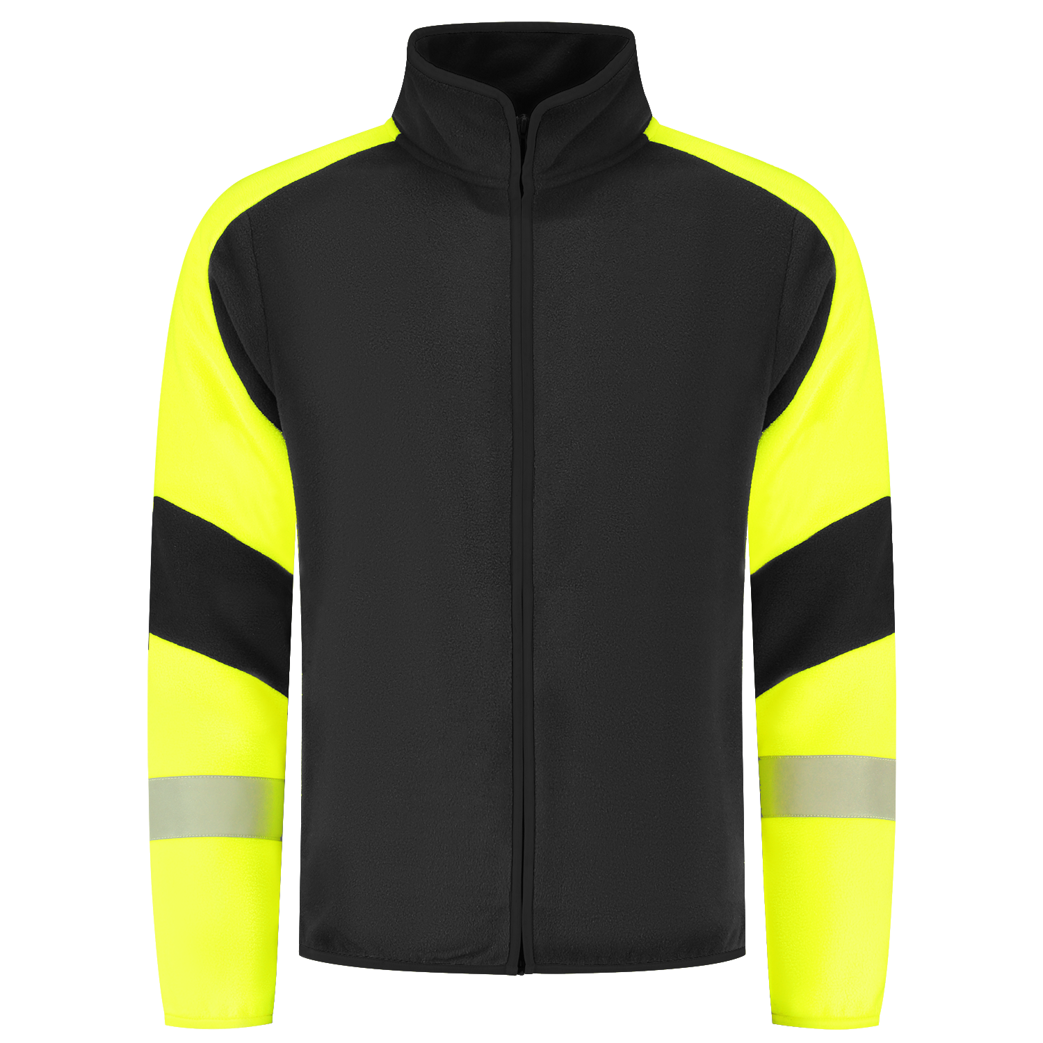 Fleecejack Reflective Redefined - BlackFluoryellow XXL
