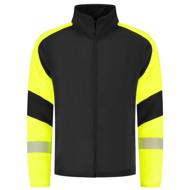 Fleecejack Reflective Redefined - BlackFluoryellow XXL
