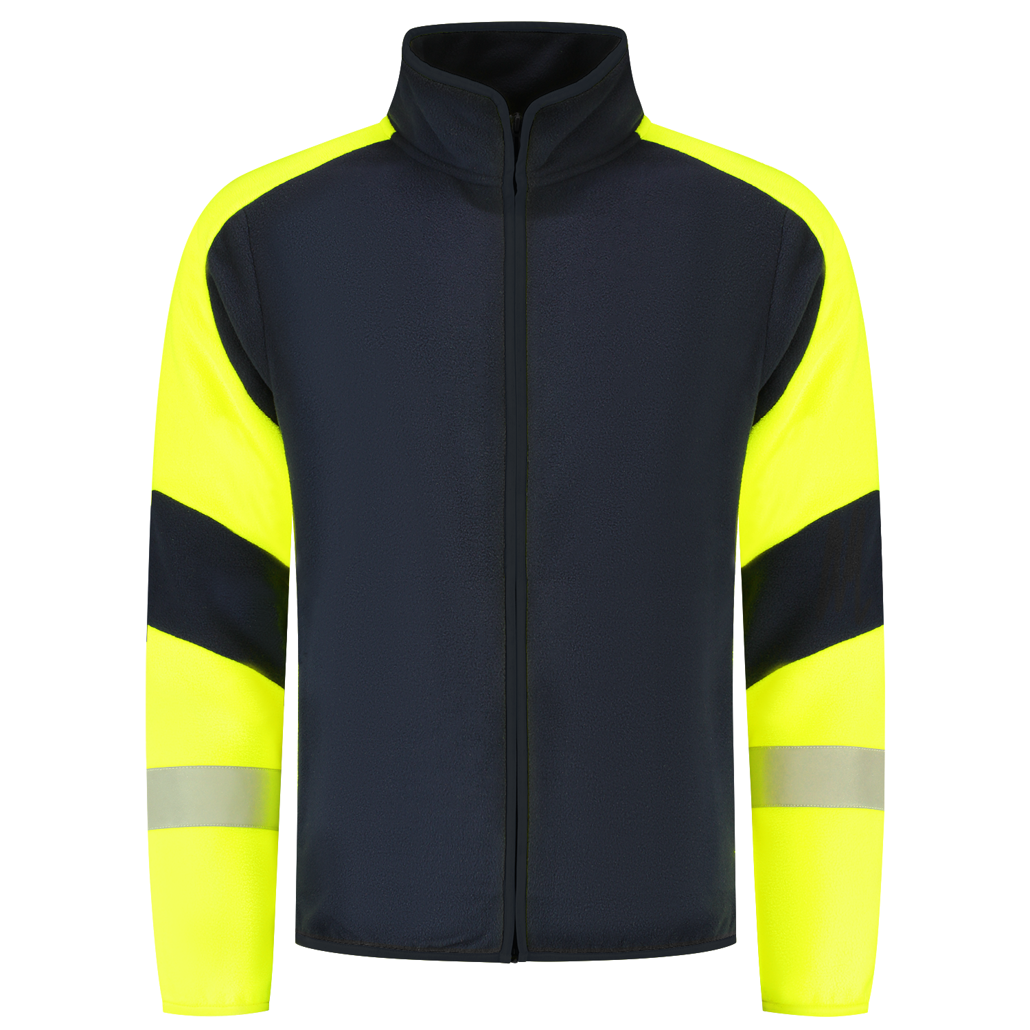 Fleecejack Reflective Redefined - InkFluoryellow XXL