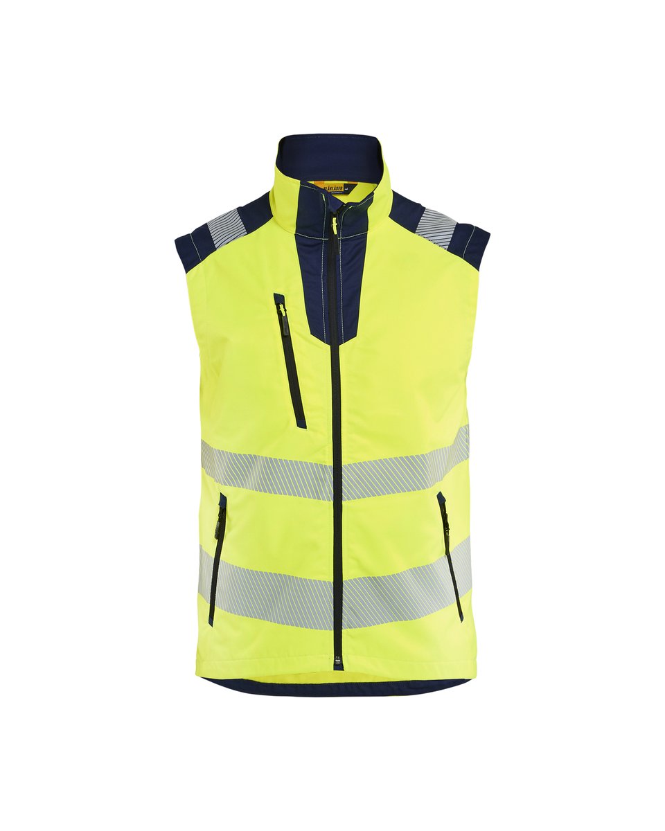Blåkläder 3085 Bodywarmer High Vis - High Vis Geel/Marineblauw