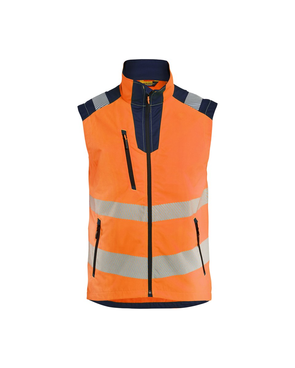 Blåkläder 3085 Bodywarmer High Vis - High Vis Oranje/Marineblauw