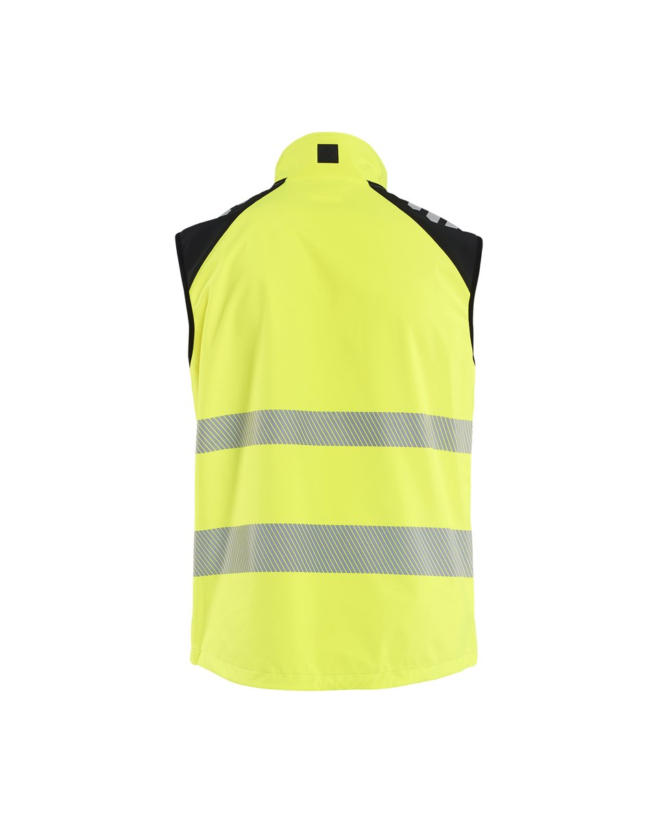 Blåkläder 3091 Softshell Bodywarmer High Vis - High Vis Geel/Zwart