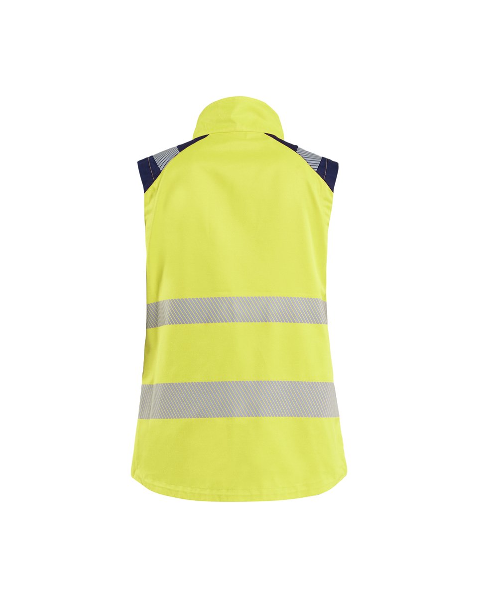 Blåkläder 3092 Dames bodywarmer High Vis - High Vis Geel/Marineblauw