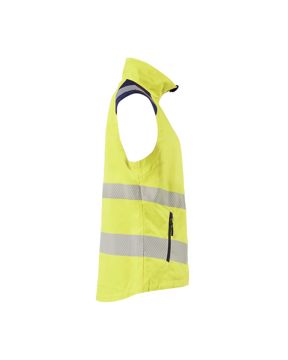 Blåkläder 3092 Dames bodywarmer High Vis - High Vis Geel/Marineblauw