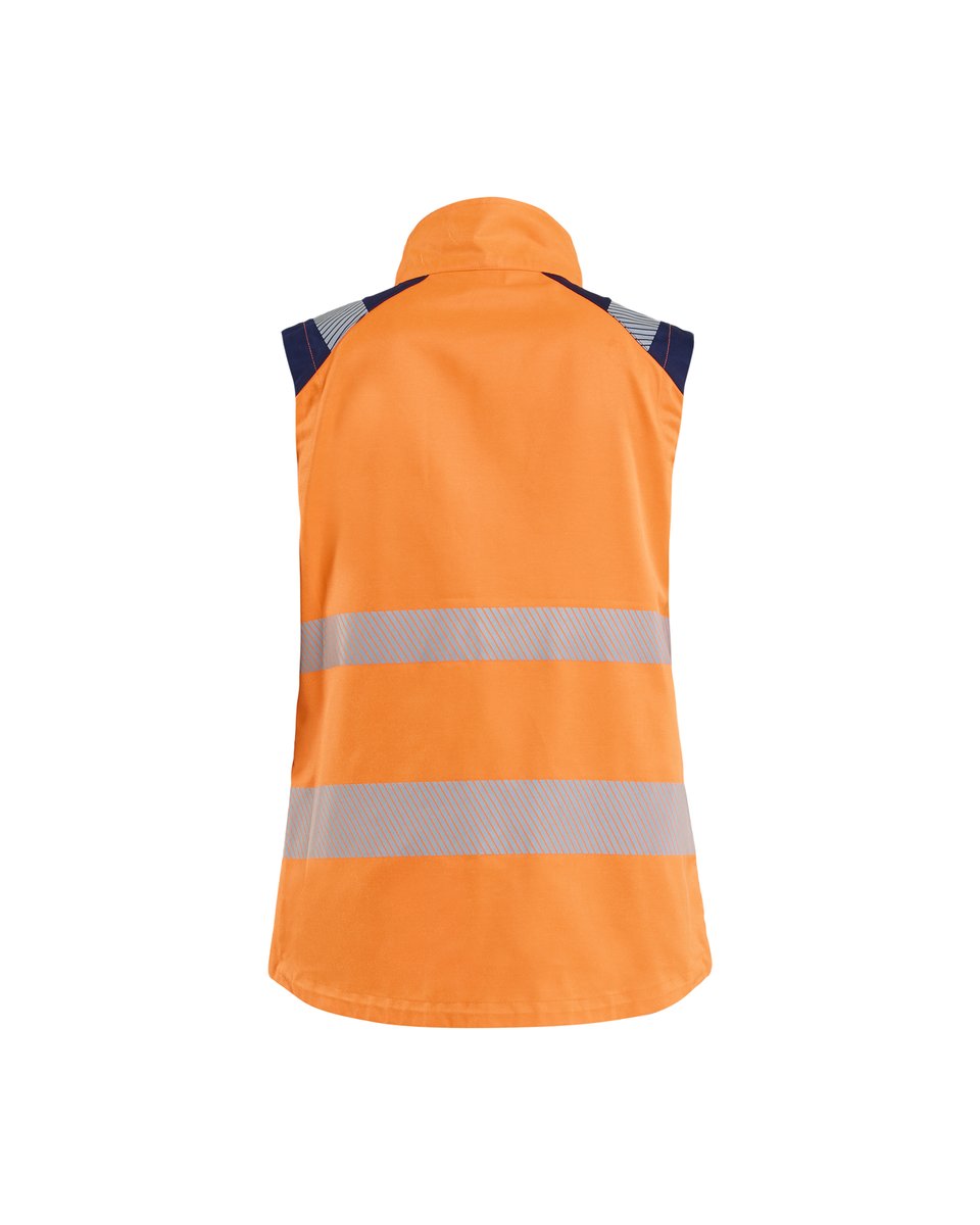 Blåkläder 3092 Dames bodywarmer High Vis - High Vis Oranje/Marineblauw