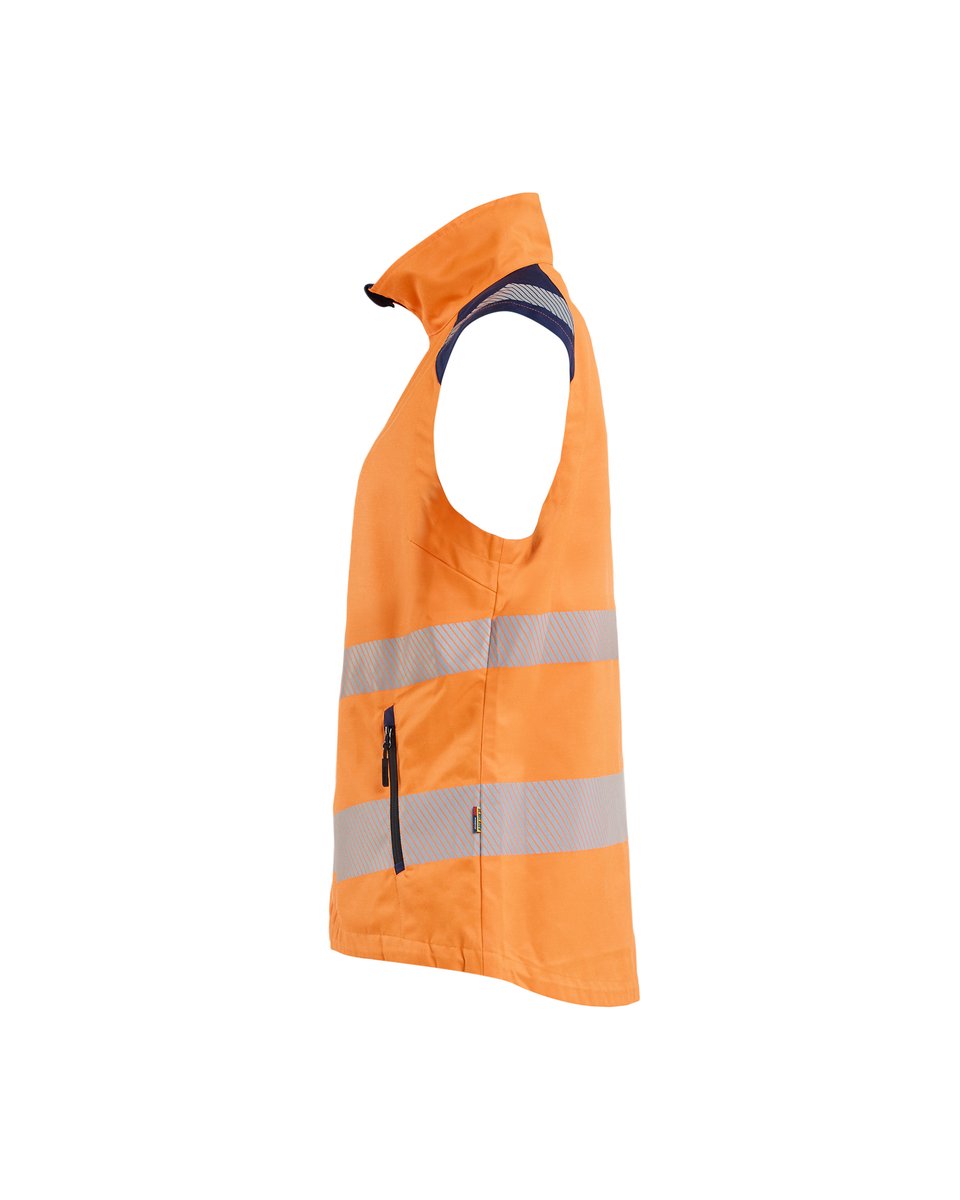 Blåkläder 3092 Dames bodywarmer High Vis - High Vis Oranje/Marineblauw