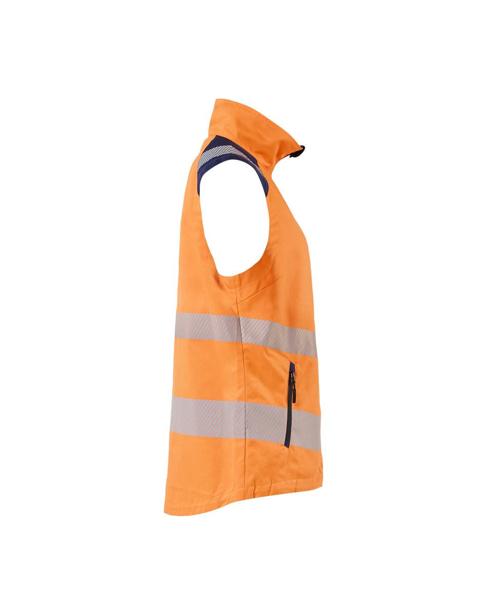 Blåkläder 3092 Dames bodywarmer High Vis - High Vis Oranje/Marineblauw