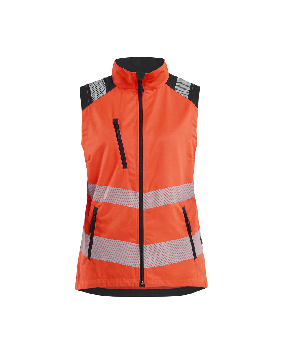 Blåkläder 3092 Dames bodywarmer High Vis - High Vis Rood/Zwart