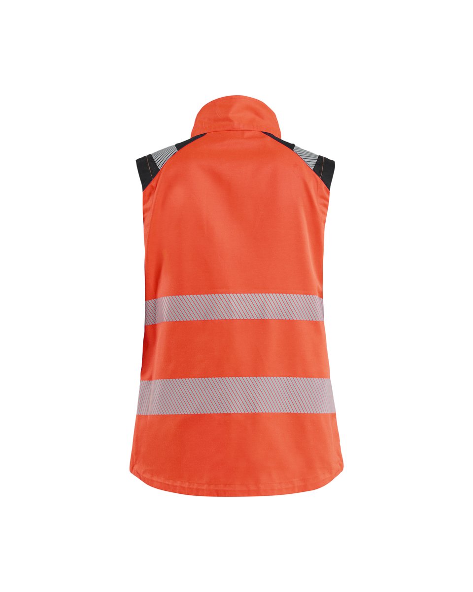 Blåkläder 3092 Dames bodywarmer High Vis - High Vis Rood/Zwart