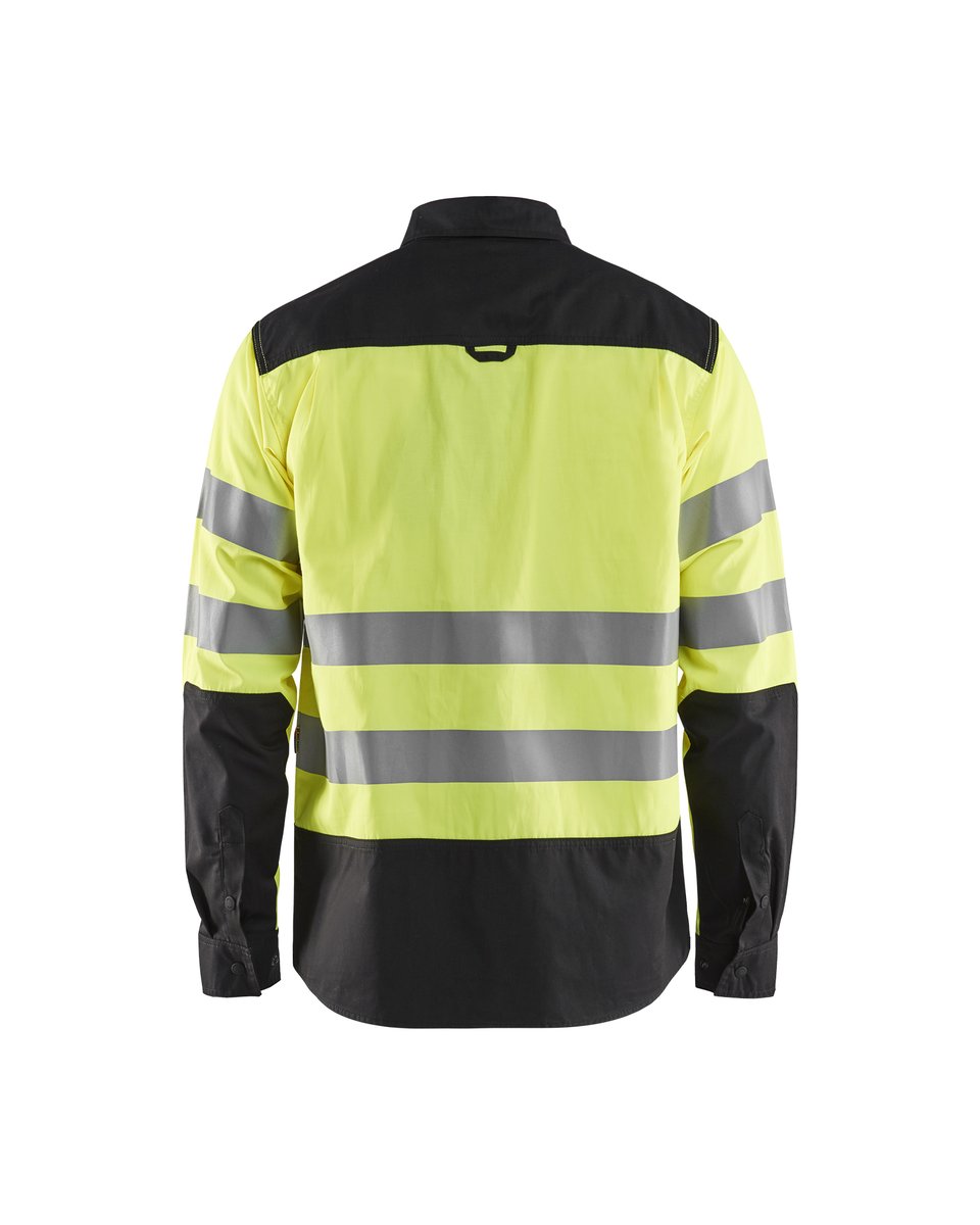 Blåkläder 3255 Overhemd High Vis - High Vis Geel/Zwart