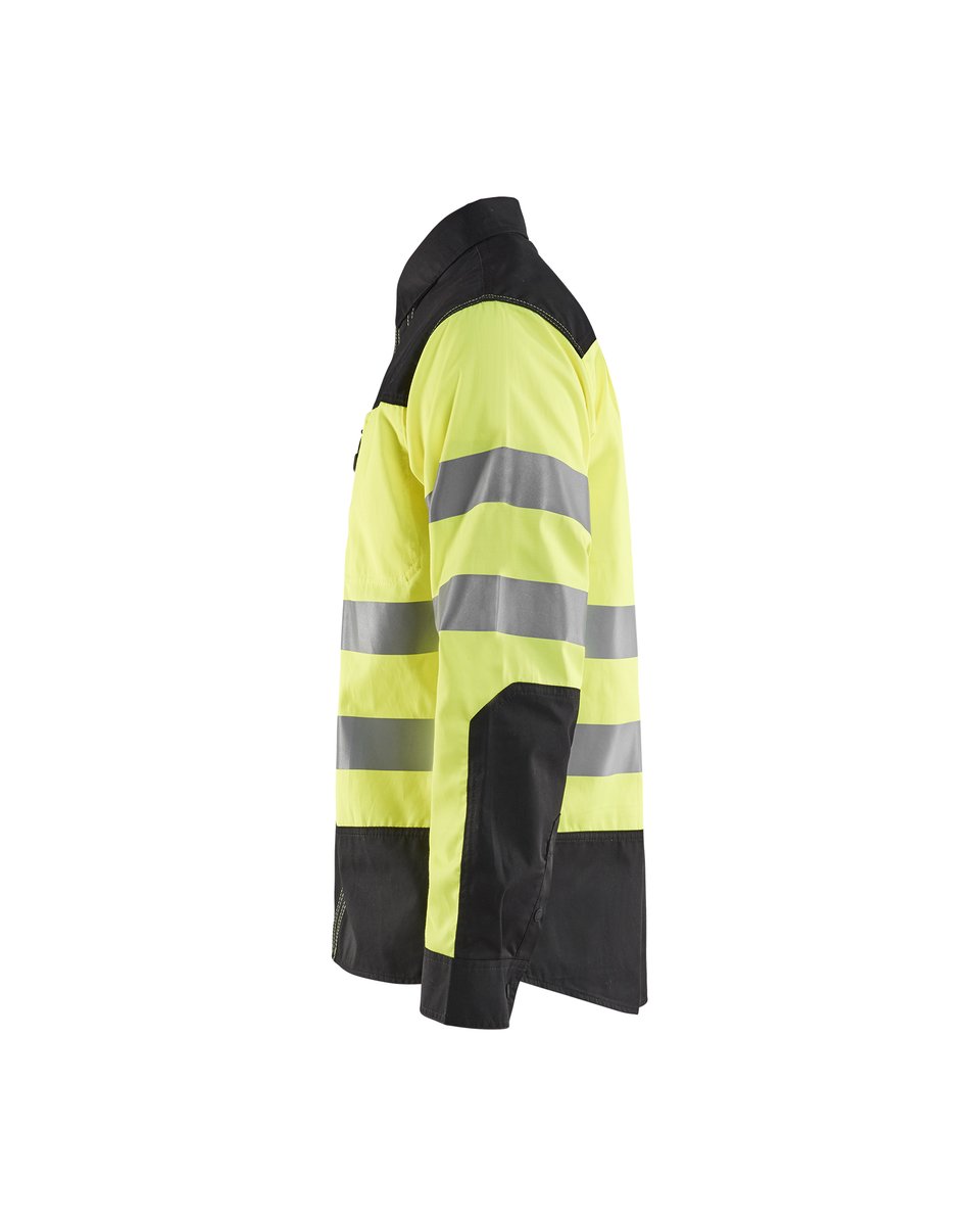 Blåkläder 3255 Overhemd High Vis - High Vis Geel/Zwart